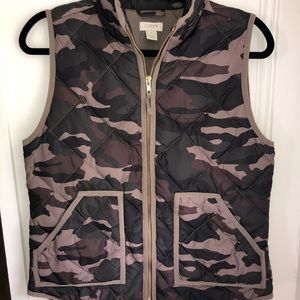 Jcrew Camo Vest